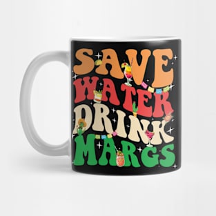 Save Water Drink Margarita Groovy Cinco De Mayo Fiesta Party Mug